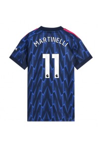 Arsenal Gabriel Martinelli #11 Jalkapallovaatteet Naisten Vieraspaita 2025-26 Lyhythihainen